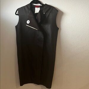 Lanvin Chocolate Brown Midi Dress